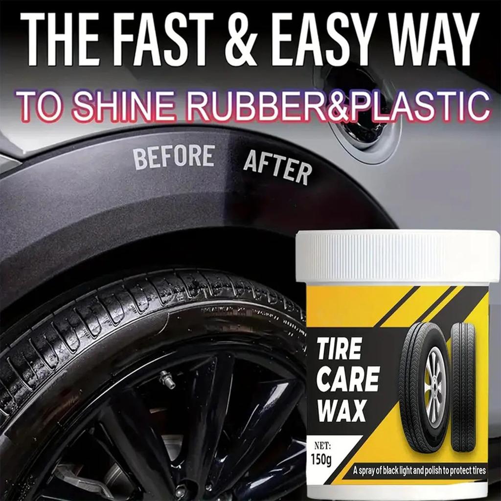 Birdusunce Tire , Shine Tire Paste, Truck RV Tire Polishing Paste with Sponge Clean & Protect