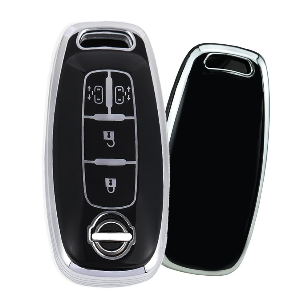 

[KUNIO] Nissan Dedicated Key Cover Key Case Key Holder Waterproof Double Side Slide New чорний