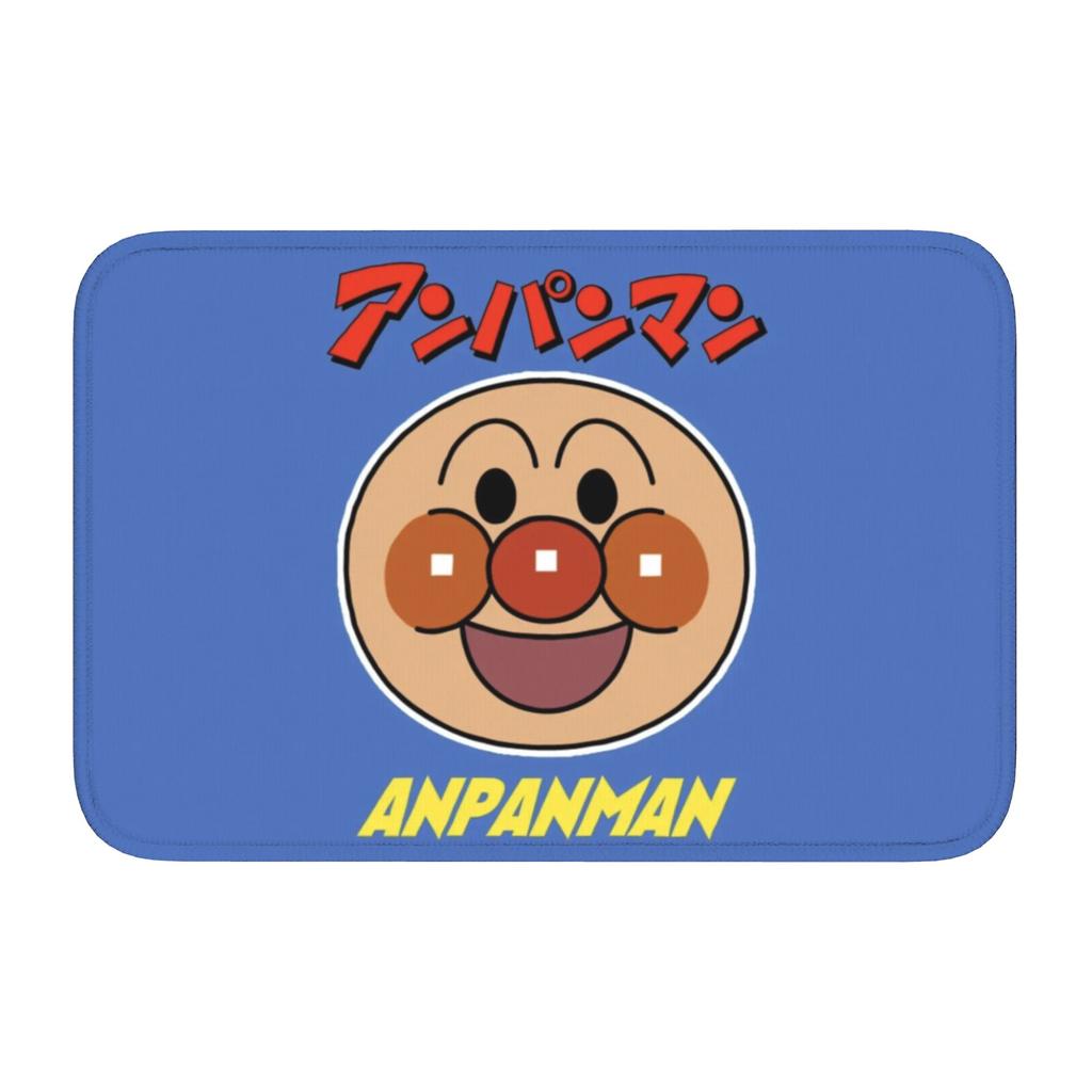 Anpanmans Front Door Floor Entrance Welcome Mats Outdoor Cute Cartoon Kitchen Doormat Bedroom Living Room Carpet Rug Footpad