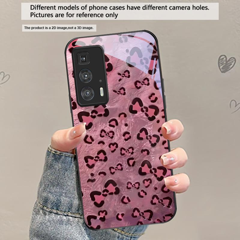 Abstract Leopard Print For Motorola Moto Edge 20 Lite 30 Pro 40 Neo 50 Ultra G45 G54 G55 G75 G84 G85 G Play 23 Glass Phone Case