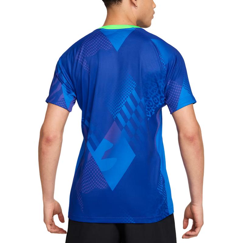 Nike Diamond Round Neck Logo Short Sleeve T-Shirt Men T-Shirts Blue FZ9021-458