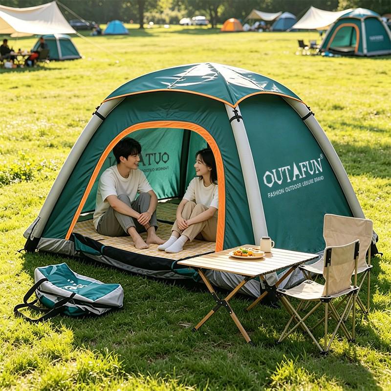 OUTAFUN Automatic Inflatable RV Camping Tent with Sun Protection - Portable & Foldable