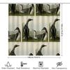 Nature Inspired Bath Curtain Handcrafted Print Design For Bathroom Decoration 72X84 Inches Waterproof Shower Curtain Set With Ho