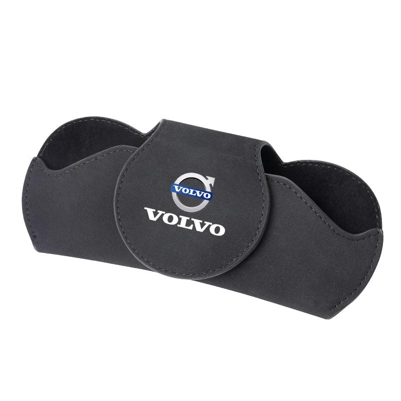 

Car Logo Glasses Case Sun Visor Sunglasses Card Organizer Box For Volvo XC60 XC40 V60 V40 XC90 XC70 V50 S60 V70 S90 C40 V90 EX90 чёрный