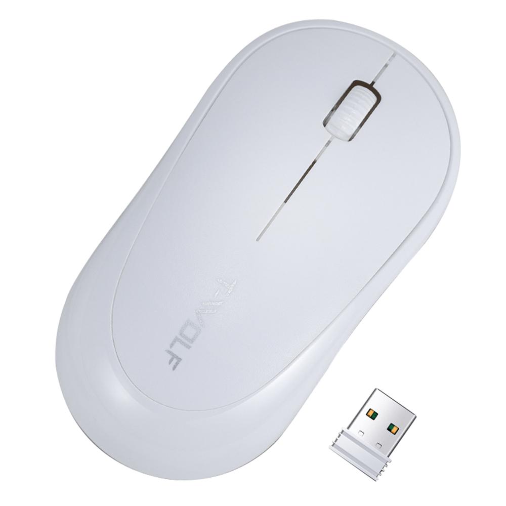 

T-WOLF Q18 Wireless Mouse Ergonomic Design 2.4G Connectivity Auto Sleep for Office/Home Use White