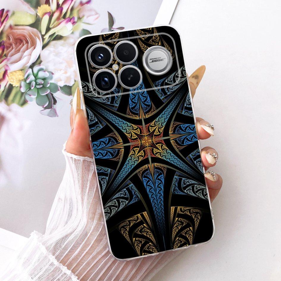 For Xiaomi POCO F8 Ultra Case Luxury Dragon Cartoon Transparent TPU Protection Cover For Poco F8 Pro Ultra PocoF8 Pro Soft Funda