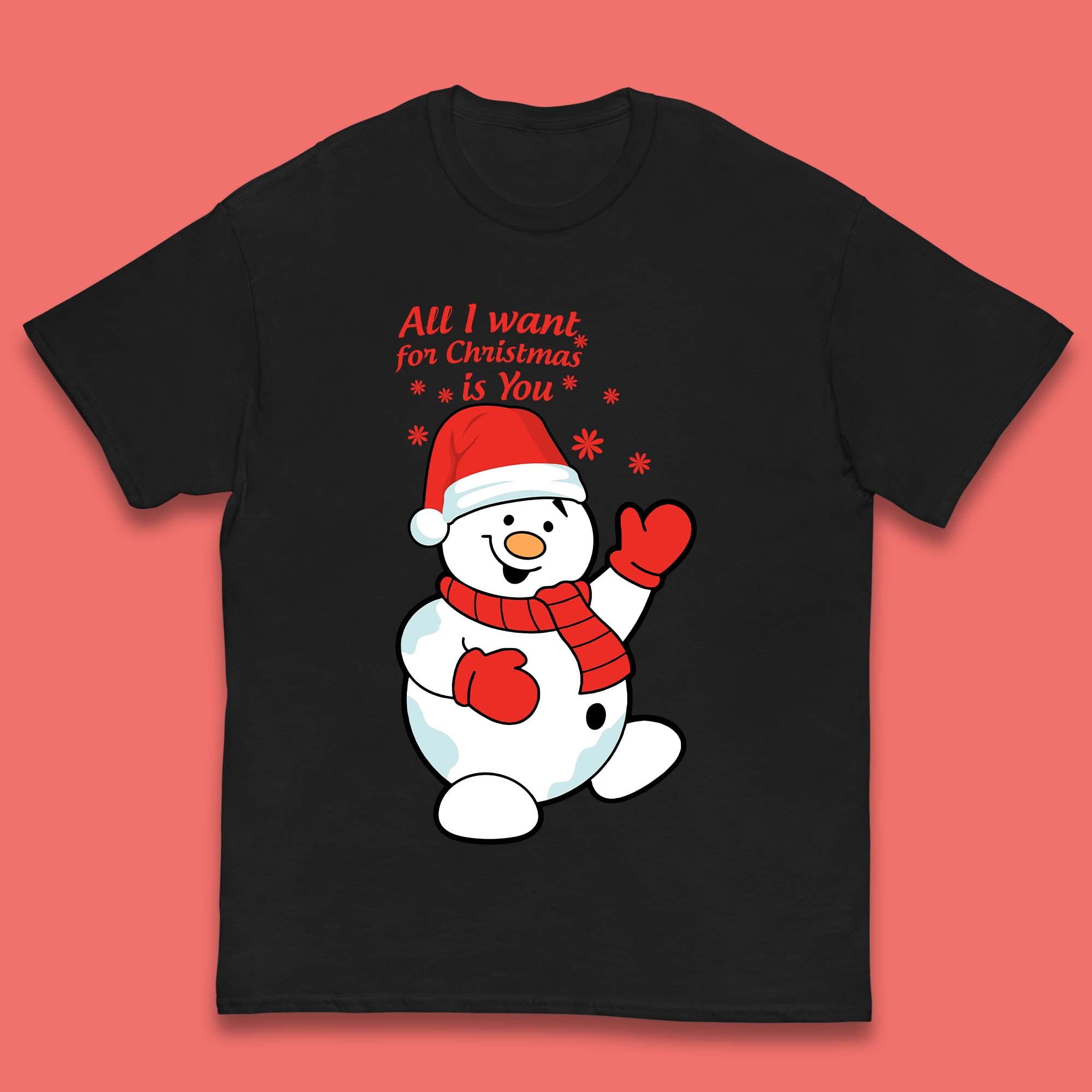 Snowman Christmas Kids T-Shirt 130