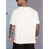 European sizes New Summer Men'S Casual Stylish Short-Sleeve Print Stretchy Ribbed Round-Neck Comfortable Breathable T-Shirt