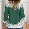 GMXIA Women's Fashion Casual Christmas Print Autumn and Winter Shoulder Print Loose Long Sleeve Round Neck T-shirts and Tops