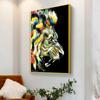Colorful Lion Roaring Graffiti Art Canvas Painting On Canvas Posters and Prints Animal Wall Art Picture for Living Room Decor