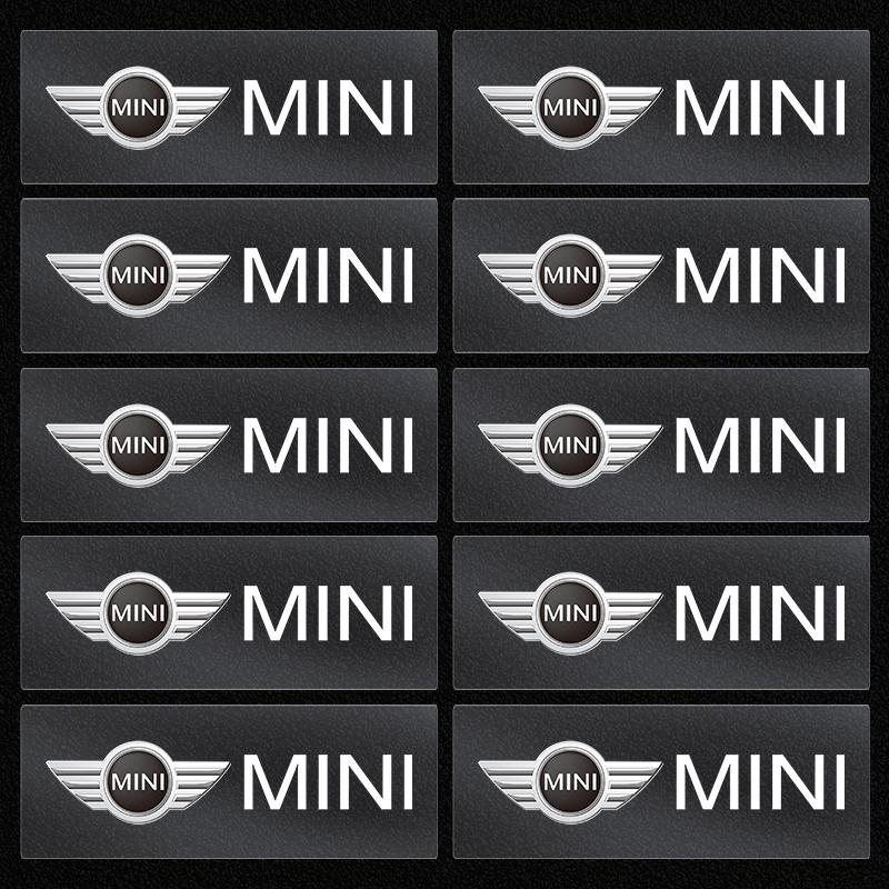 2/5/10Pcs Car Interior Random Stickers Car Steering Wheel Emblem Styling For BMW Mini Cooper F54 F55 F56 R56 R60 SONE Roadster Clubman Coupe