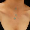 Clear Cool Minimalist Crystal Dewdrop Earrings & Unique Versatile Necklace for Women