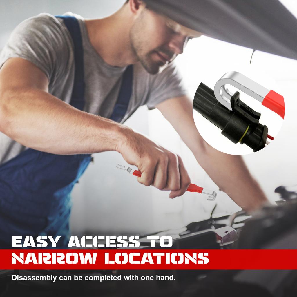 4Pcs Automotive Electrical Terminal Connector Separator Plug Removal Tool Universal Wiring Harness Disconnect Tool for Car Truck