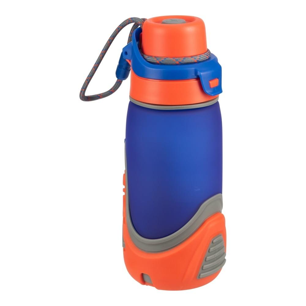 

16oz BPA Free Plastic Water Bottle with Chugger Lid Carrying Cord Dishwasher Safe Leakproof Treadz Design Ideal Kids Outdoor United States