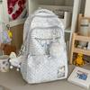 Schoolbag New Student Schoolbag Cartoon Cute Polka Dot Backpack Female Junior High School Student Backpack Large Capacity Campus Schoolbag