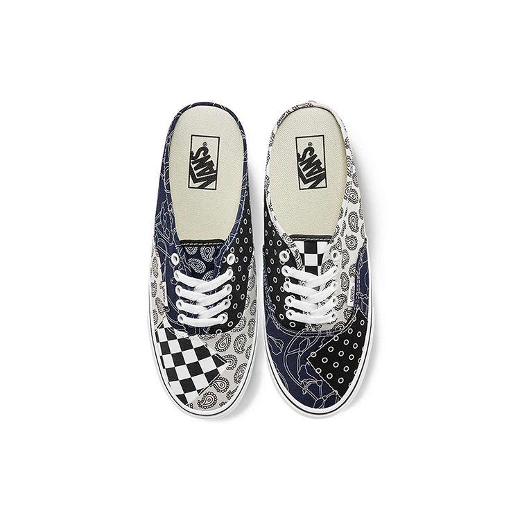 Vans Authentic Mule Pattern Mix - Dress Blues Unisex Sneakers Multi-Color True-White VN0A54F76UW