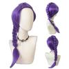 Cosplay Wig Hunters Cosplay Women Cosplay Long Hair Nails Wigs Wig Full Head Cover With Purple Long Hair Fried Dough Twists
