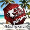 Custom Name Personalized Bayer 04 Leverkusen Print Umbrella, Auto Open Close, 8‑Rib Sturdy Frame, Commute Camping Hiking Use, Birthday Gift
