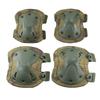 Camouflage Tactical Knee & Elbow Pads Set: 4-Piece Gear for Combat, Training, Riding & Sports Protection