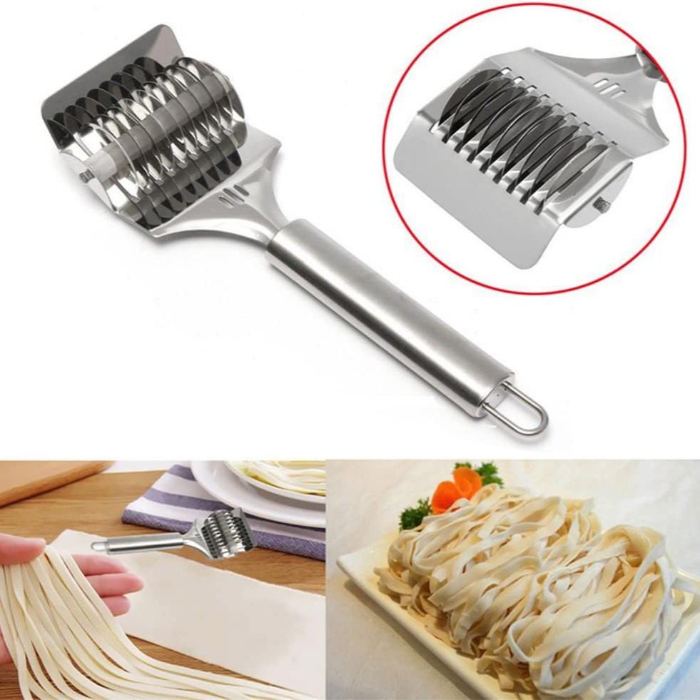 Elegant Steel Stainless Noodle Slicer Contemporary Kitchen Essential Dough Tool