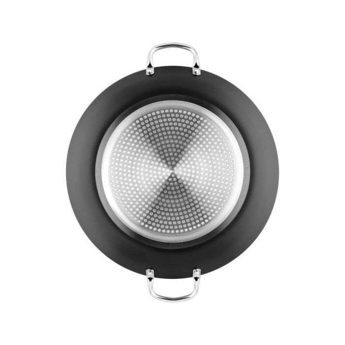 MONIX Resistent Plus - Poêle à Paella en Aluminium avec Revêtement Antiadhésif, Tous Feux dont Induction, 42 cm