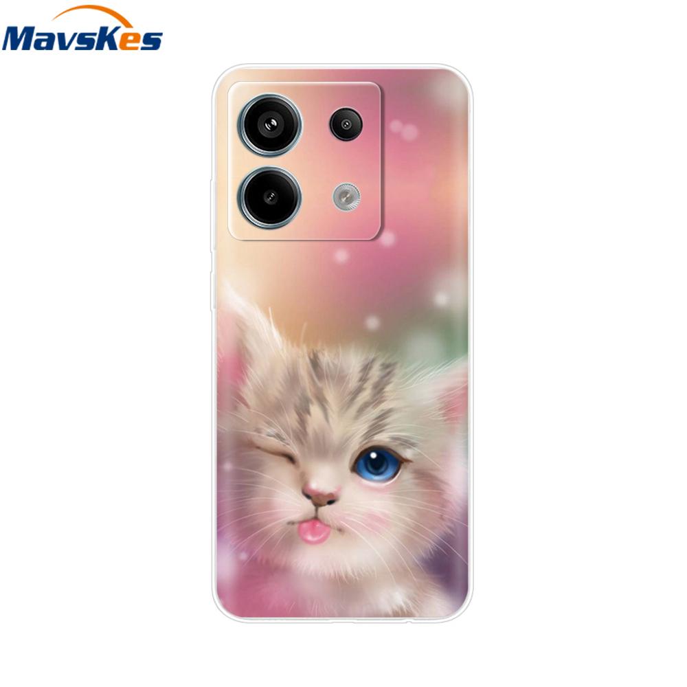 For Redmi Note 13 Pro 4G 5G Fundas Cover TPU Silicon Protective Case For Xiaomi Redmi Note13 13Pro Phone Clear Back Cover Bumper