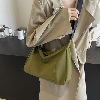 Casual Nylon Women's Bags with Solid Zipper  Soft Shoulder Interior Bags  High Quality Sewing Bags  New