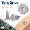 200/50Pcs Plum Tapping Screw Thin Head Star Pointed Stainless Steel M3 M4 Self-Tapping Screws Woodwork Hardware Parts Supplies