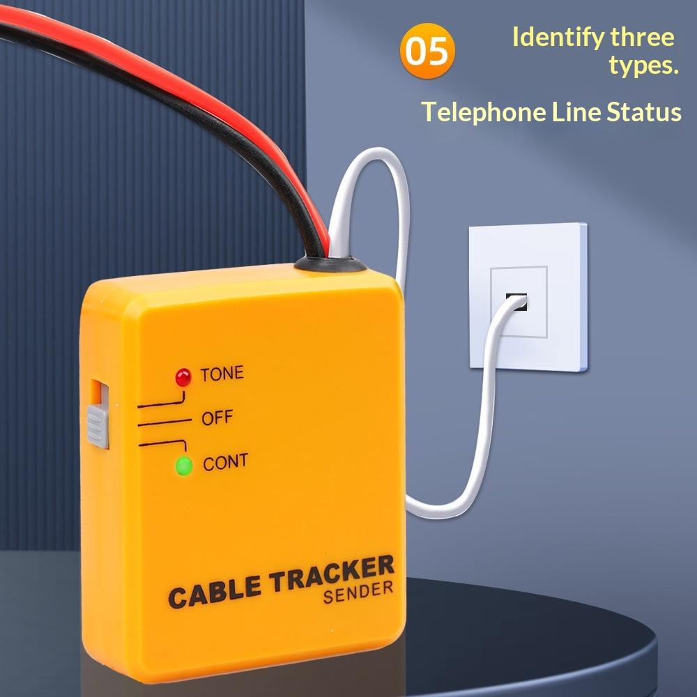 Foreign Trade Telephone Line Finder RJ11 Cable Tracker Network Short Circuit Tester Alligator Clip Test Instrument China