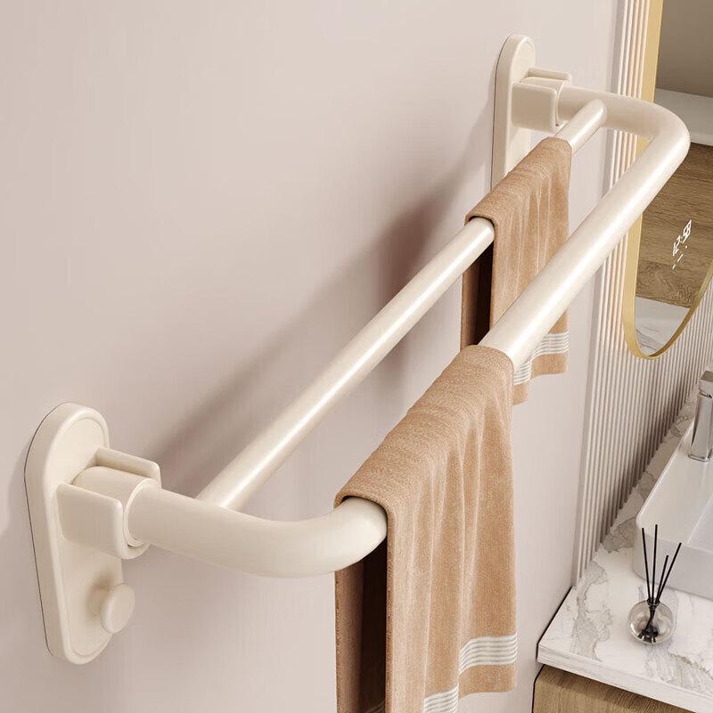 CMAOS Aluminum Bathroom Towel Rack with Storage Shelf
