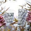 238ml or 308ml Glass, Creative Glacier Honeycomb Glass Ins Refreshing Forest Water Glass Beer Juice Cold Drink Exquisite Glass