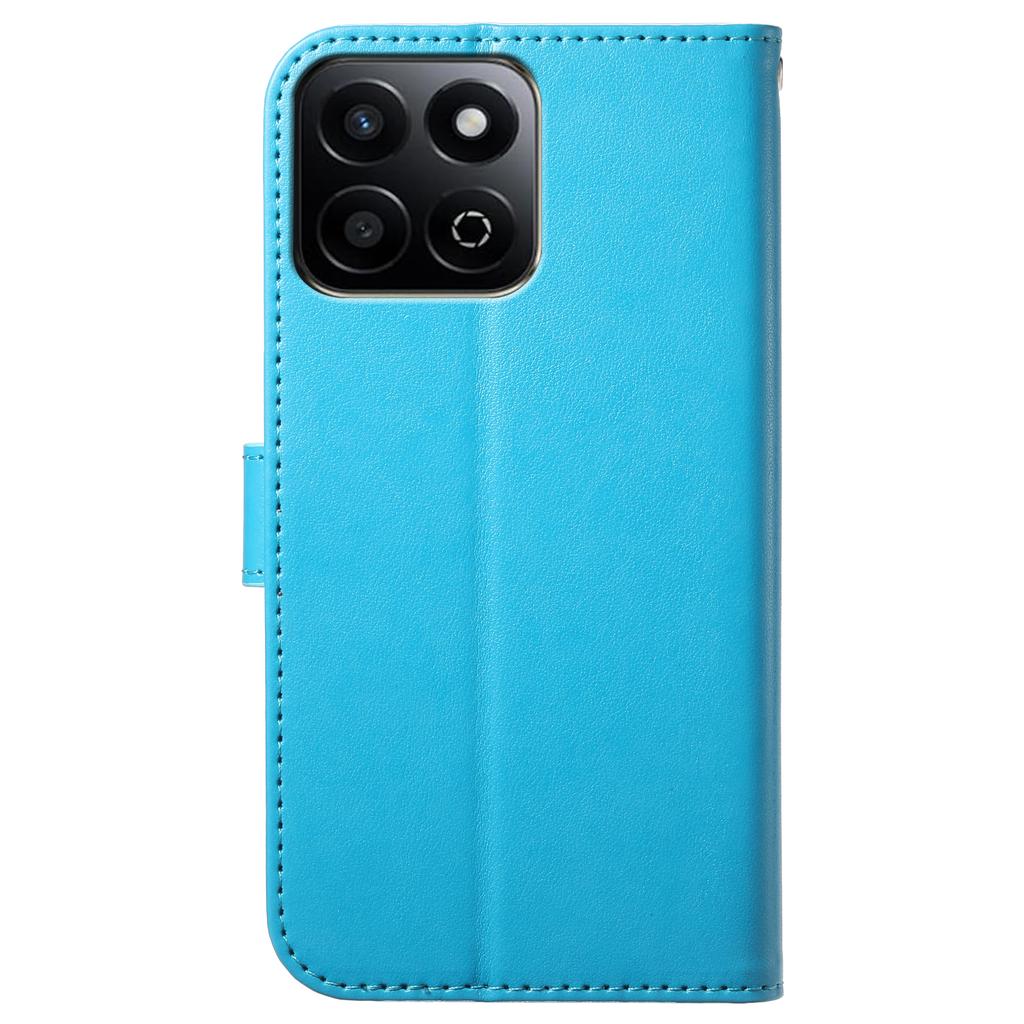 Etui portfelowe na telefon Honor 200 Smart 5G/X7c 4G z 8 przegródkami na karty, podstawką, klapką folio ze skóry PU