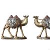 2 Camel Resin Figurines, Funny Animal Decorative Sculpture, Desktop Decor for Party, Shelf,