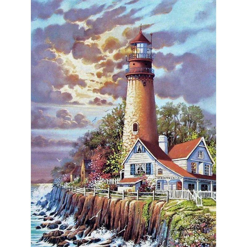 5D Diamond Painting Scenery Cross Stitch Landscape Diamond Mosaic Cartoon Handwork Rhinestone Art