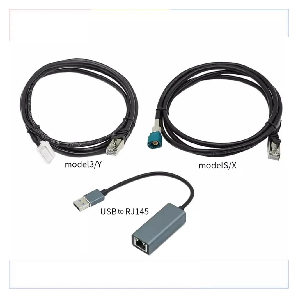 1 x Car Cable Ethernet Diagnostic Cable Programming Connection Cable Wire Harness for Tesla