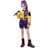 Kpop  Rumi Zoey Mira Party Girls Demon Costume Hunters Cosplay Outfit Jacket Top Shorts Kids Halloween Costumes Singer Cosplay