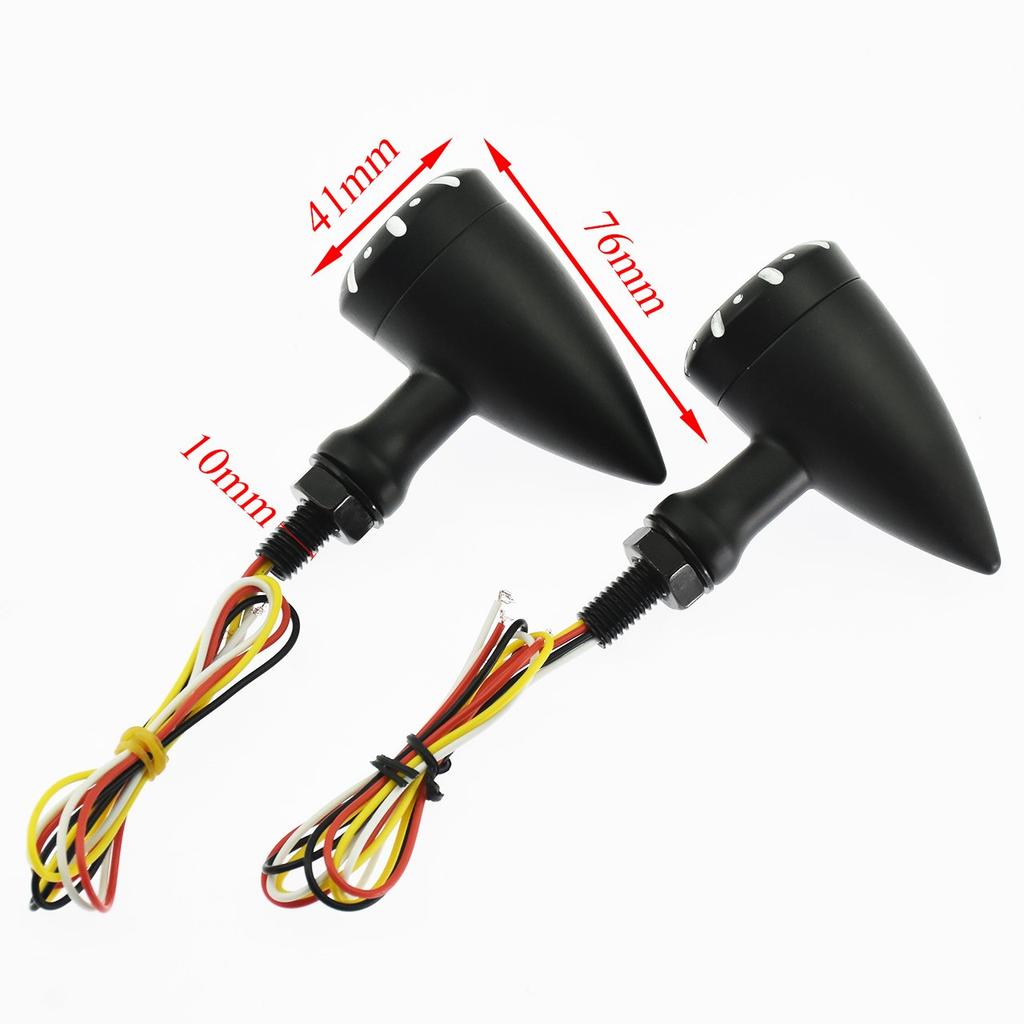 HDBUBALUS Motorcycle Turn Signal Light Brake Turn Signal Light LED Energy Saving Cannonball Type for Harley