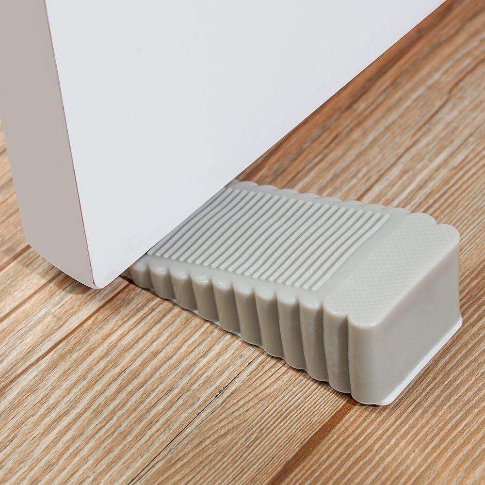 ABS Silikon Anti-kollision Icke-hålslagning Väggskydd Dörrkil Dörrstoppare Golvblock