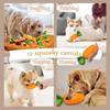 Carrot Farm Gnawing and Biting Dog Toys Relieve Boredom Interact Pet Plush Puzzle Toys Puppy Brain Training Feeding Games Gifts