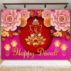 Indian Traditional Backdrop Photo Festival Party Candle Fireworks Mural Hindu Indian Wedding Holi Flower Anniversary Background