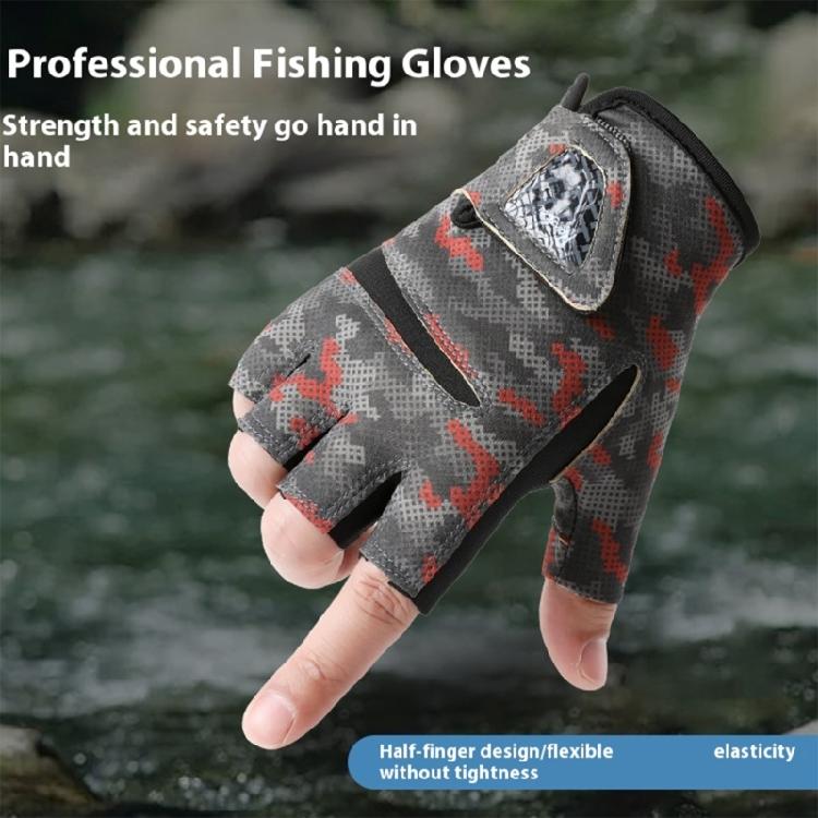 UPF50+ Sun Protections Fishing Gloves Elastic Gloves for Fishing Hiking Cycling Comfortable Angler Gloves for Men Women