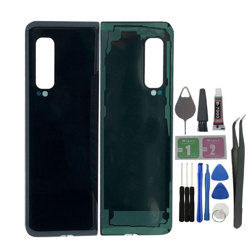 

For Z Fold F900 Battery Door Back Cover Replacement (Black,Silver) чёрный
