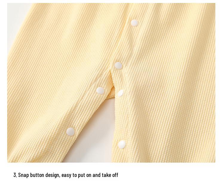 2026 Spring & Autumn Newborn Doll Collar Baby Girl Romper - Super Cute Crawling Outfit