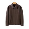 Herrenjacke Frühling und Herbst Koreanische Version Trendy Hübsche Lässige Lose Beliebte Revers Lokomotive Pu-Lederjacke