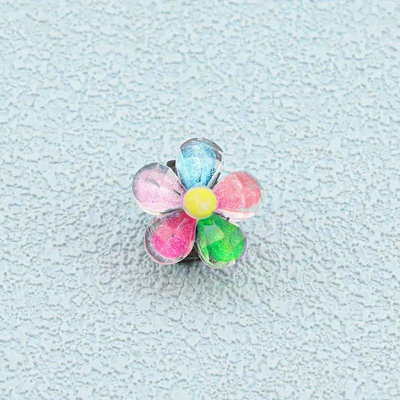 1 Stück Bling Glitzer Prinzessin Eis Regenbogen Schuhschnalle Schnürsenkel Dekoclip Kinder Abnehmbare Schuhanhänger Dekorationen
