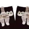 Cute Cat Socks with Balls Cotton Funny Animal Fun Crew Socks Casual Cats Print Cozy Socks