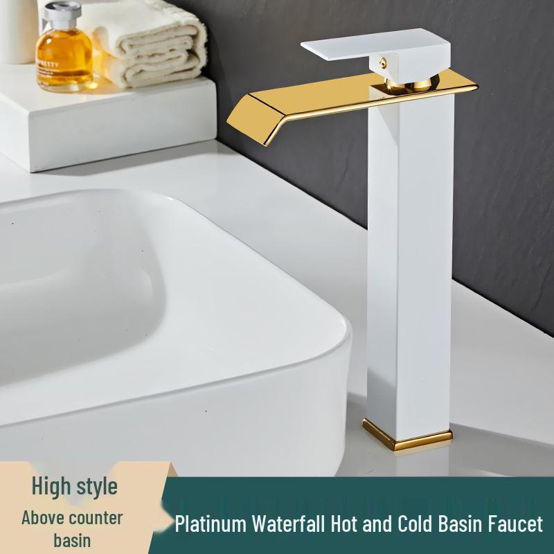 Hot & Cold Dual Use Waterfall Bathroom Sink Faucet
