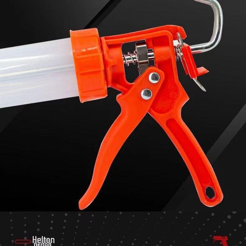 Manual Labor-Saving Thickened Plastic Caulking Gun for Adhesive and Sealant Application