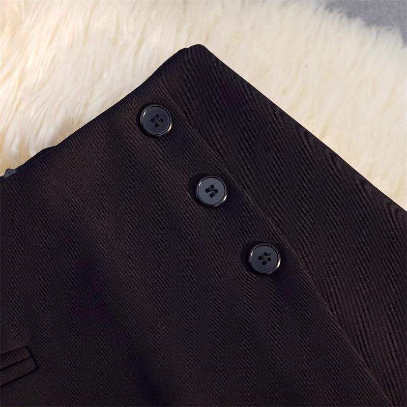 Women's Gray High-Waist A-line Wide Leg Skirt Shorts - Spring/Summer 2025 Collection