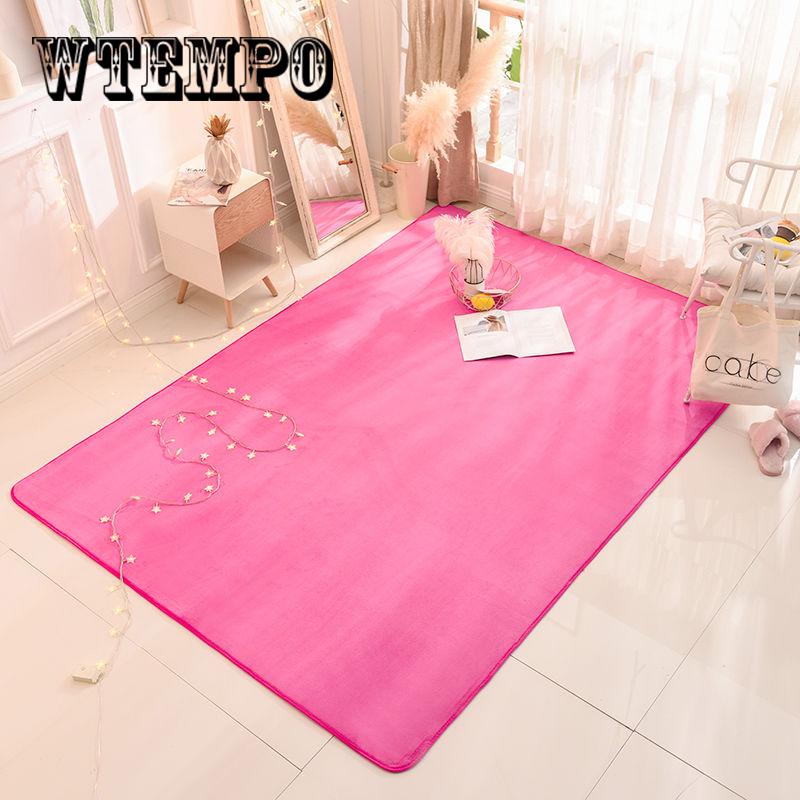 High-end Home Coral Velvet Koberec Ložnice Obývací pokoj Protiskluzová deka Crawling Mat